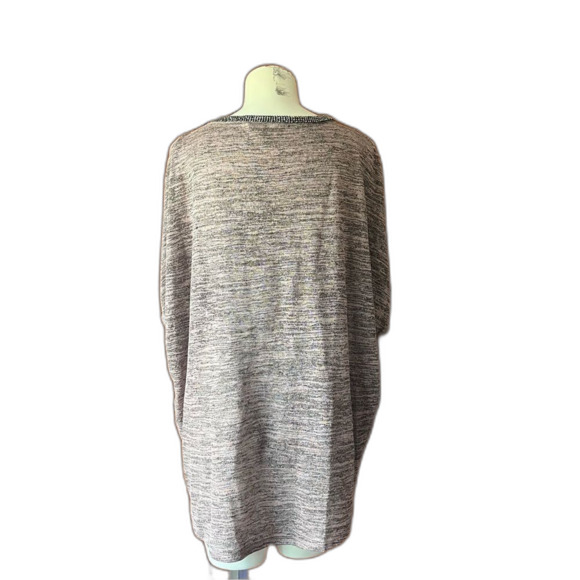 Juicy Couture Lavendar Black Feathered Cold Shoulder Top XL - Picture 4 of 8